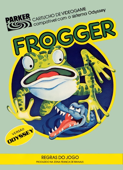 Frogger box art for Magnavox Odyssey 2